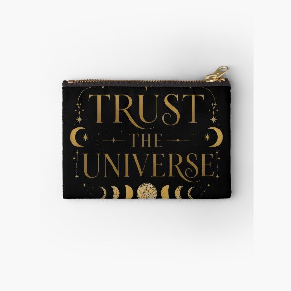 Item preview, Trust The Universe - Celestial Moon Phases Gold Typography designed and sold by Jouzef Studio.