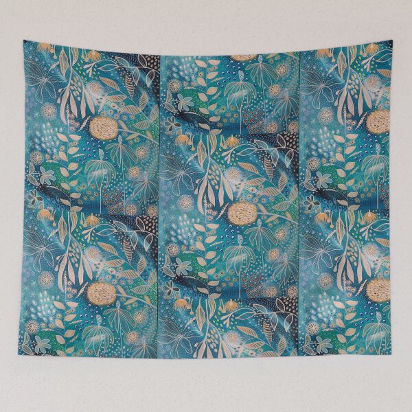 Item preview, Blue floss designed and sold by atouchofcanvas.