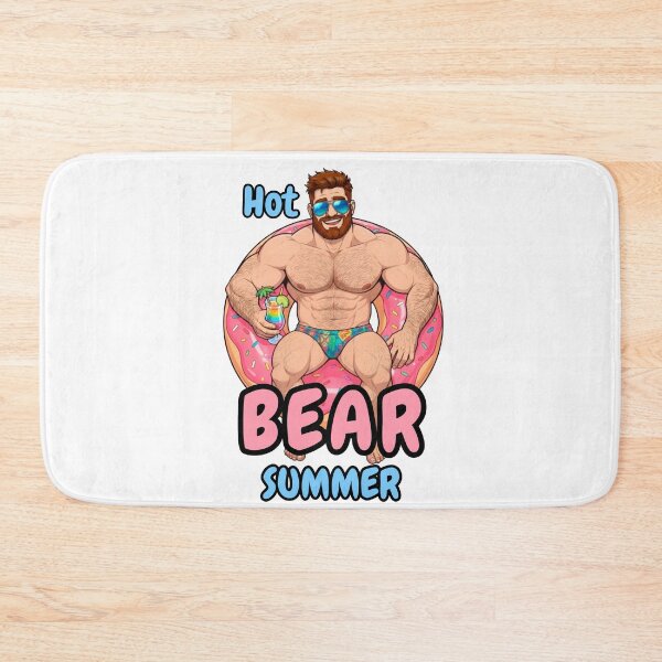 Item preview, Hot Gay Bear Summer | Gay Bear Pride Pool Party Design designed and sold by BrokenLabel.