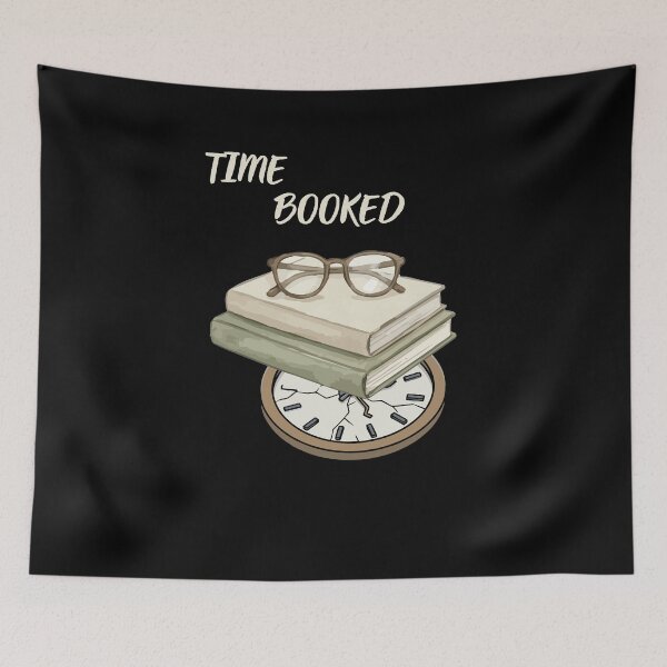 Item preview, Time booked, funny designs and gifts for book lovers designed and sold by ewicraft.