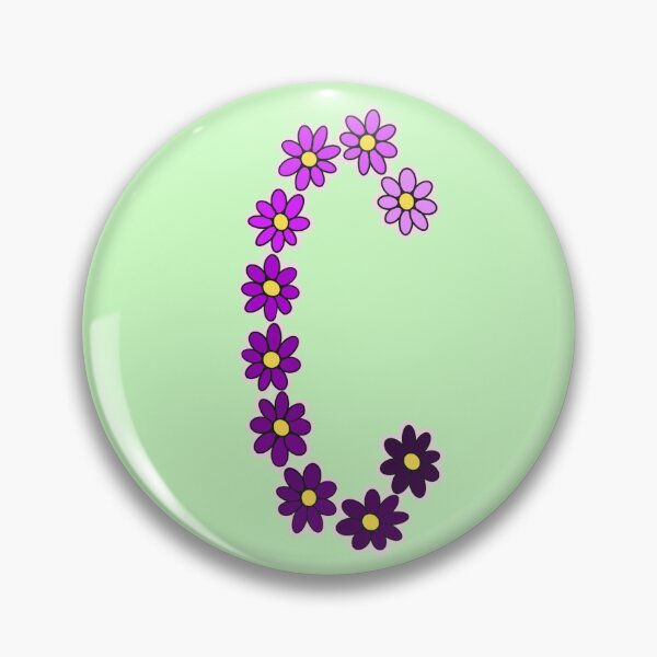 Item preview, Purple Daisies “C” designed and sold by CEvansArt.