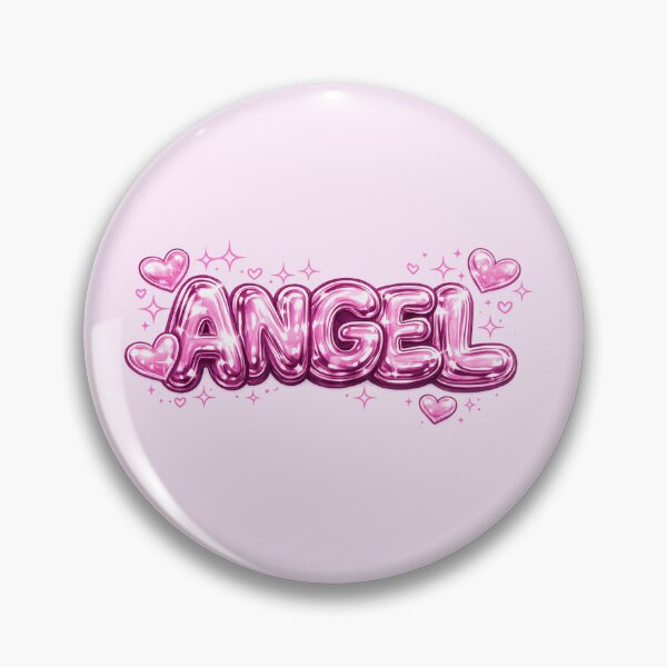Item preview, Angel Pink Chrome Bubble Text designed and sold by Inkworksbyshery.