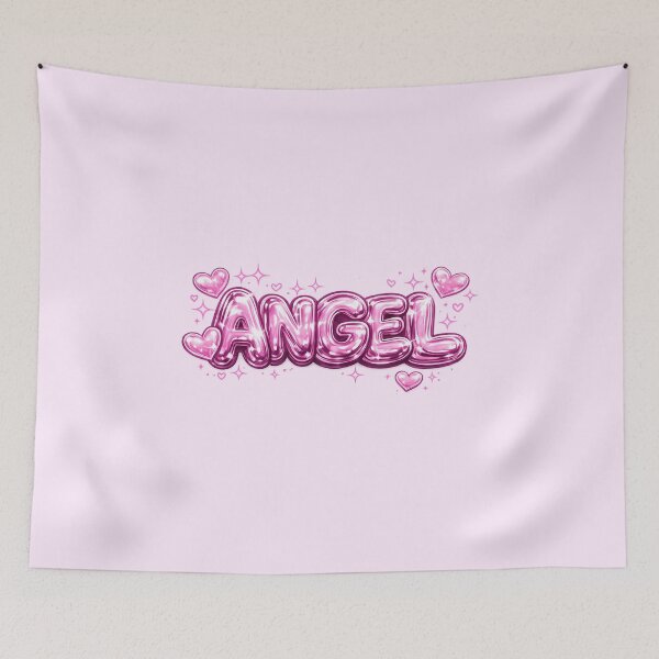 Item preview, Angel Pink Chrome Bubble Text designed and sold by Inkworksbyshery.