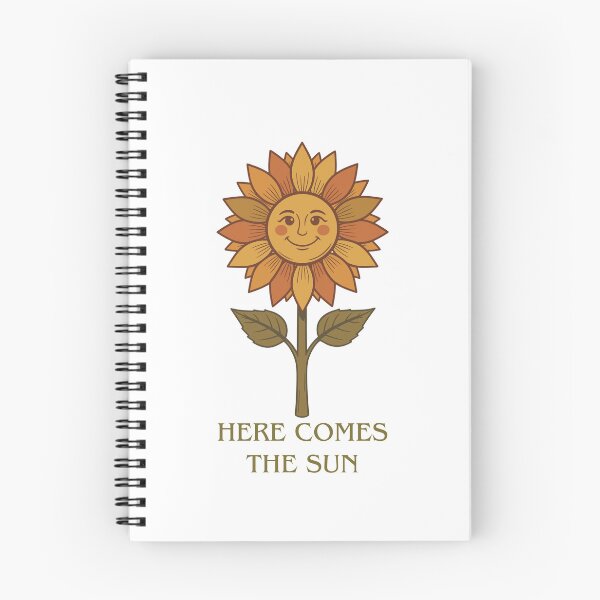 Item preview, Here Comes The Sun - Retro Sunflower Face Illustration designed and sold by artscreat.