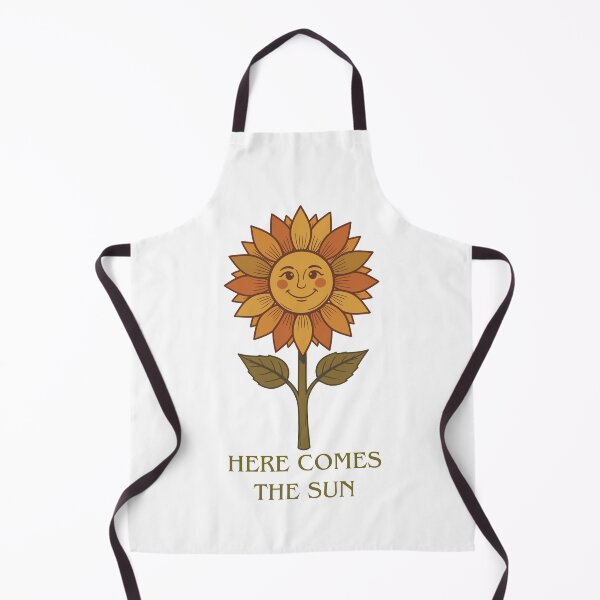 Item preview, Here Comes The Sun - Retro Sunflower Face Illustration designed and sold by artscreat.