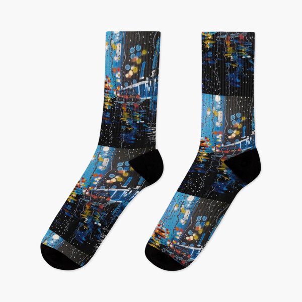 Item preview, Street in the rain designed and sold by atouchofcanvas.