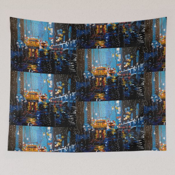 Item preview, Street in the rain designed and sold by atouchofcanvas.