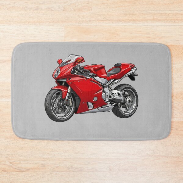 Item preview, Red MV Agusta F4 1000 Italian Superbike Motorcycle Vector Illustration designed and sold by Motorline44.