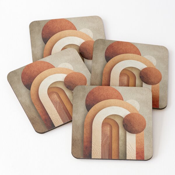 Item preview, Minimalist Desert Arch Wall Art | Modern Terracotta Architecture designed and sold by GSizzle1.