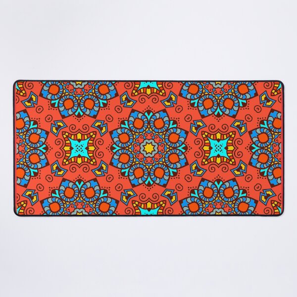 Item preview, Red, Yellow, And Blue Mexican Tile Art Pattern designed and sold by DEC02.