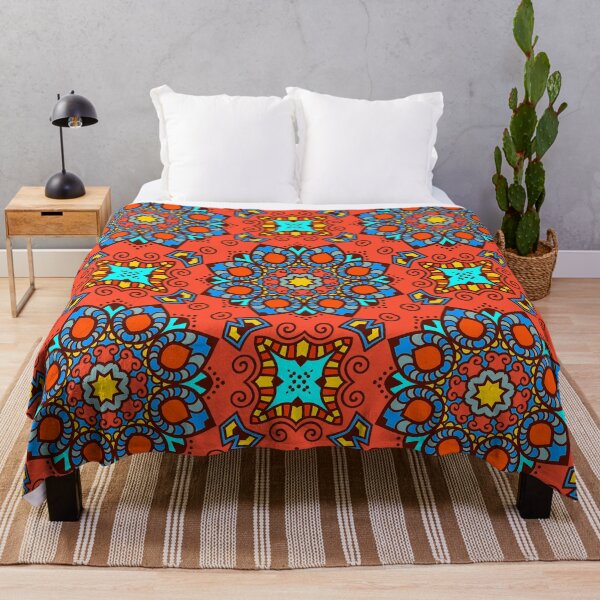Item preview, Red, Yellow, And Blue Mexican Tile Art Pattern designed and sold by DEC02.