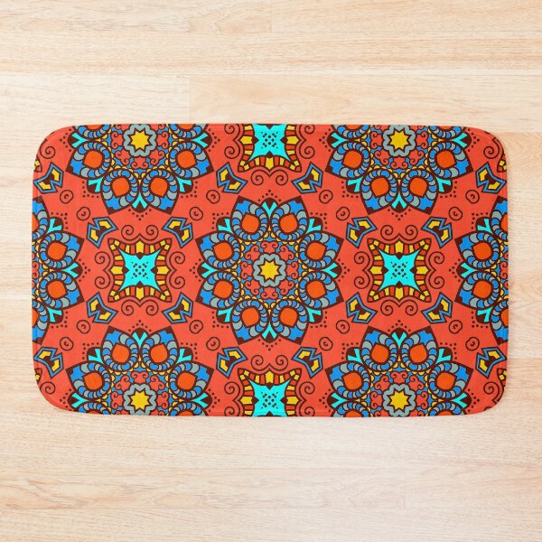 Item preview, Red, Yellow, And Blue Mexican Tile Art Pattern designed and sold by DEC02.