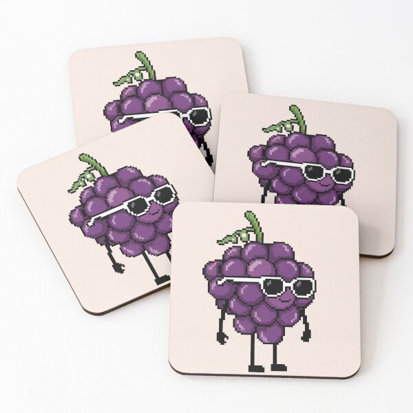 Item preview, Grapes Pixel designed and sold by White Rim Mates.