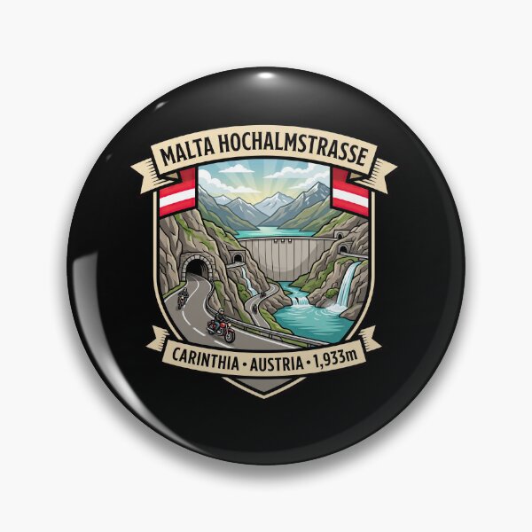 Item preview, Malta Hochalmstraße Austria Scenic Alpine Road Graphic designed and sold by enzoade.