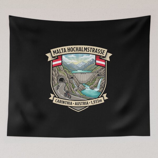 Item preview, Malta Hochalmstraße Austria Scenic Alpine Road Graphic designed and sold by enzoade.