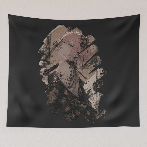 Item preview, Blossom Samurai Girl | Japanese Dark Fantasy Anime Aesthetic designed and sold by Noro Art .