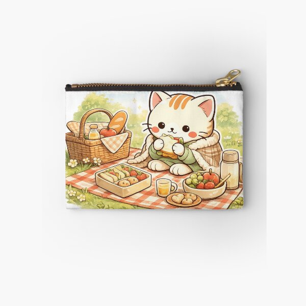 Item preview, Mochi's Sunny Picnic | Cute Cat Picnic Sticker designed and sold by Maystro-design.