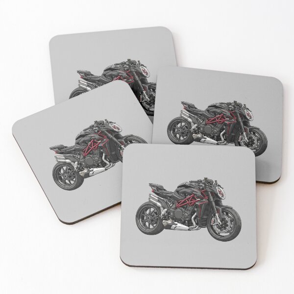 Item preview, MV Agusta Brutale 1000 RR Black Red Hypernaked Motorcycle Vector Illustration designed and sold by Motorline44.