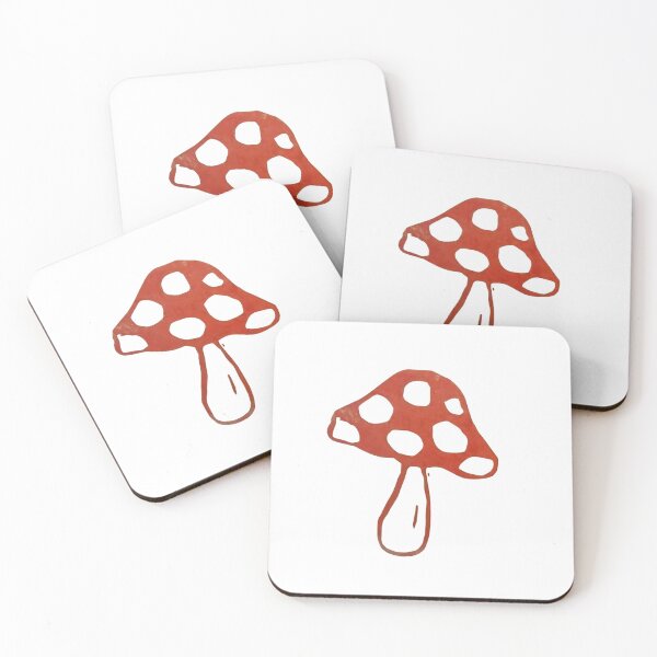 Item preview, Lino print mushroom designed and sold by SombreroDoodles.