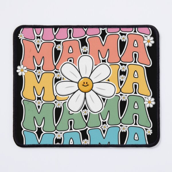 Item preview, Groovy Rainbow Mama Daisy Typography designed and sold by PrintanovaDesign.