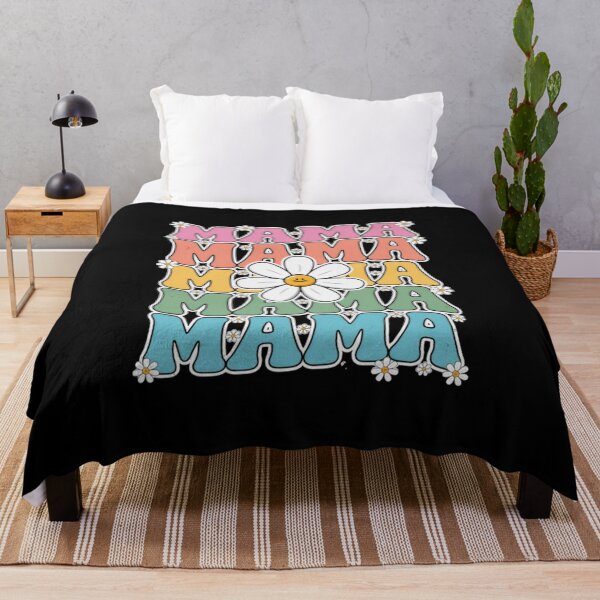 Item preview, Groovy Rainbow Mama Daisy Typography designed and sold by PrintanovaDesign.