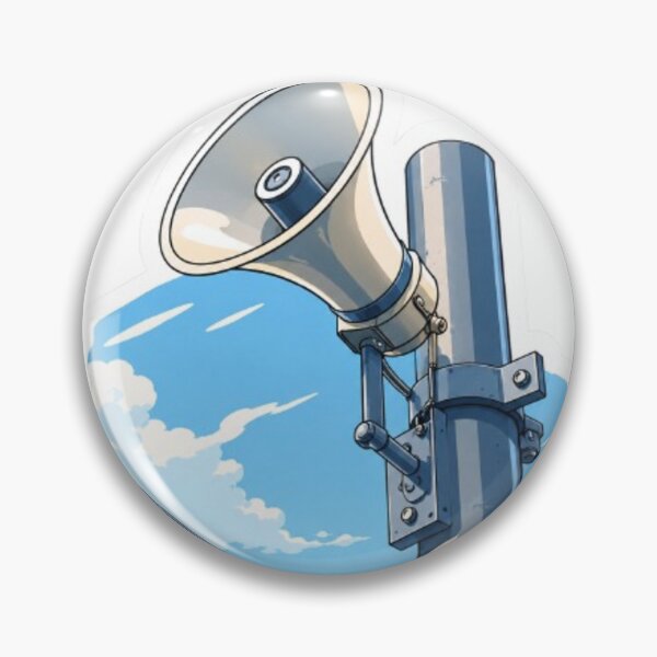 Item preview, Emergency Loudspeaker Sticker – Original Anime Inspired Illustration designed and sold by MeowLoka ⭐⭐⭐⭐.