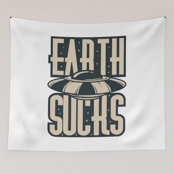 Item preview, Earth Sucks - designed and sold by T-shirts for hot people .