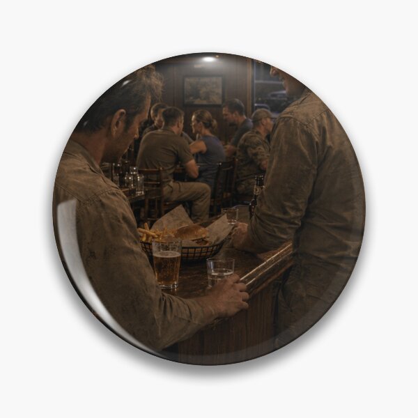 Item preview, Rumours at a Desert Base-Town Bar | Government Conspiracy Sci-Fi Horror Art designed and sold by Element Horizon Studio.