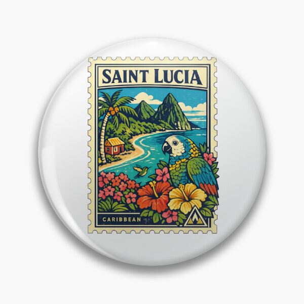 Item preview, St Lucpa Exotic Honeymoon Trip Stamp designed and sold by scicilysimonee.