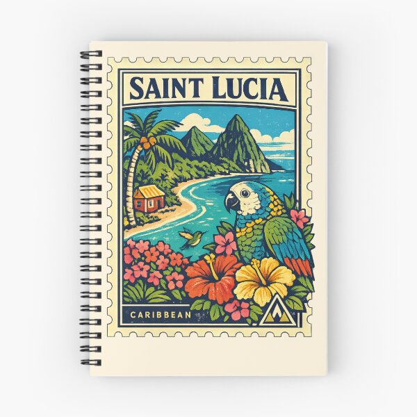 Item preview, St Lucpa Exotic Honeymoon Trip Stamp designed and sold by scicilysimonee.