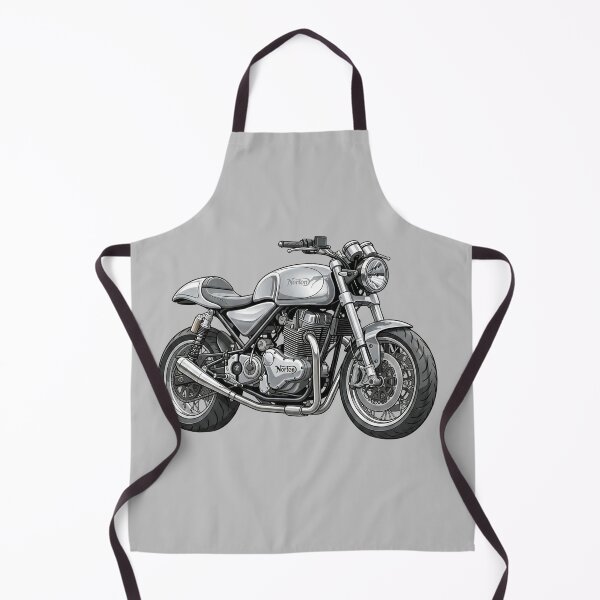 Item preview, Silver Norton Commando 961 Classic Cafe Racer Motorcycle Vector Illustration designed and sold by Motorline44.