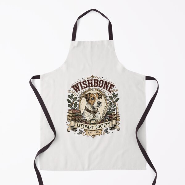 Item preview, Wishbone Literary Society Vintage Book Dog Club Design Retro Reading Aesthetic, Book Lover, Cottagecore Library designed and sold by Pawsome Quotes.