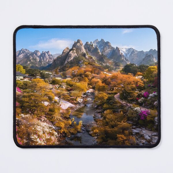 Item preview, Seoraksan National Park in Autumn - Breathtaking Fall Foliage and Majestic Peaks designed and sold by SOOstudio73.