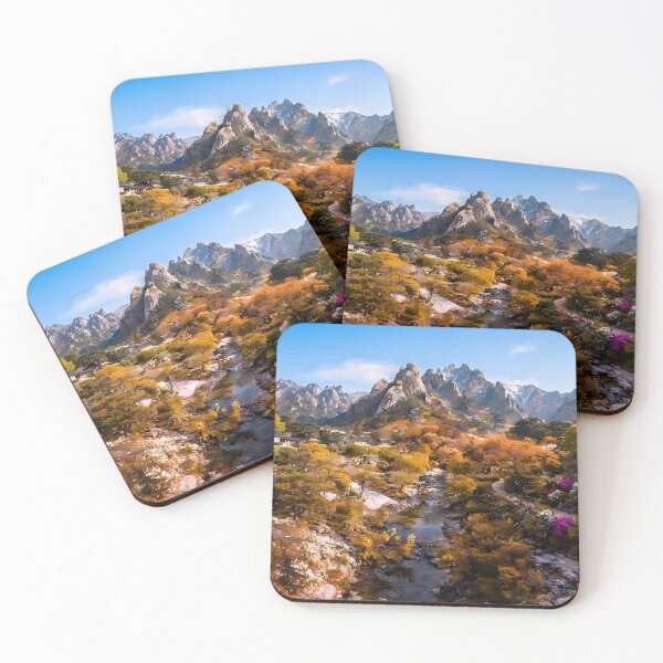 Item preview, Seoraksan National Park in Autumn - Breathtaking Fall Foliage and Majestic Peaks designed and sold by SOOstudio73.