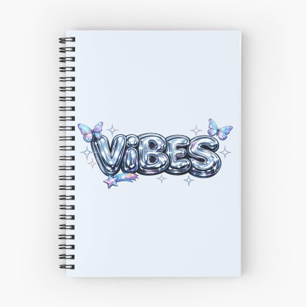 Item preview, Vibes Glossy Chrome Bubble Text designed and sold by Inkworksbyshery.
