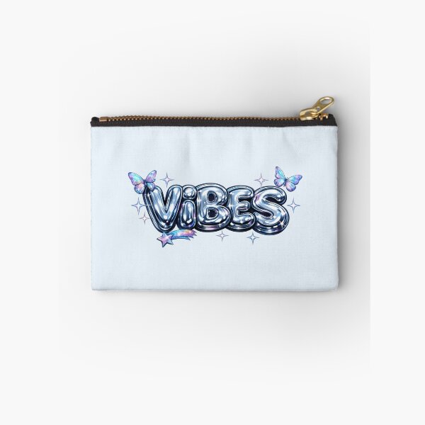 Item preview, Vibes Glossy Chrome Bubble Text designed and sold by Inkworksbyshery.