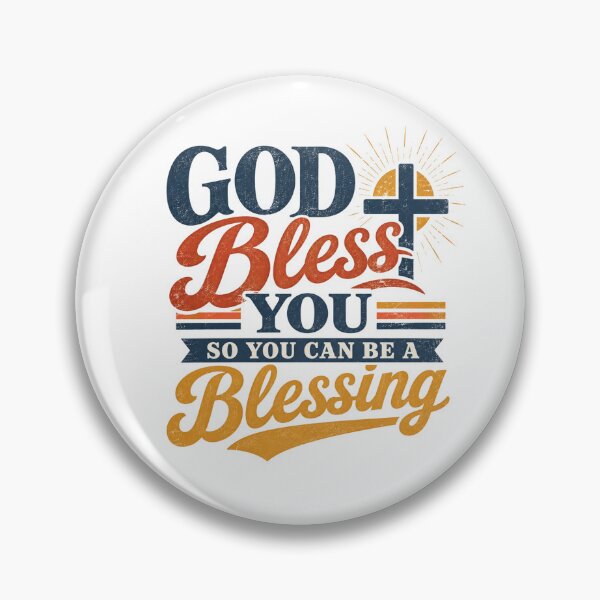 Item preview, GOD Bless YOU SO YOU CAN BE A Blessing - Retro Typographic Faith Graphic designed and sold by Faithloveshop.