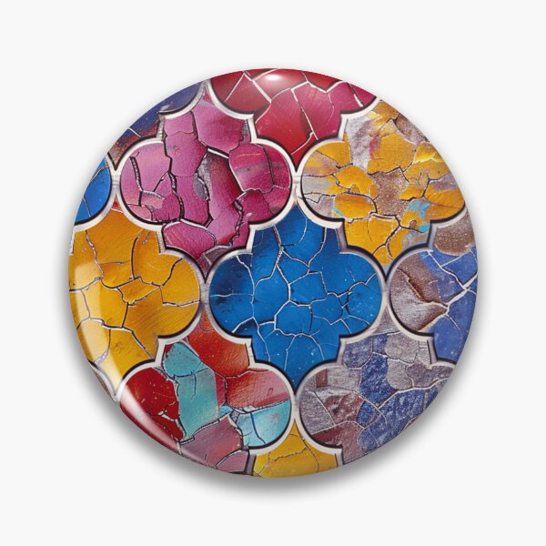 Item preview, Colorful Vintage Moroccan Tile Textured Retro Pattern Art designed and sold by DEC02.