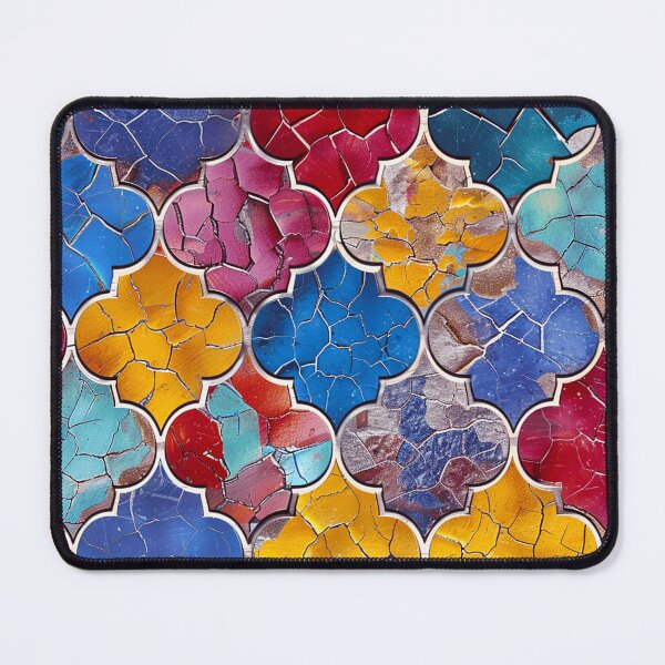 Item preview, Colorful Vintage Moroccan Tile Textured Retro Pattern Art designed and sold by DEC02.