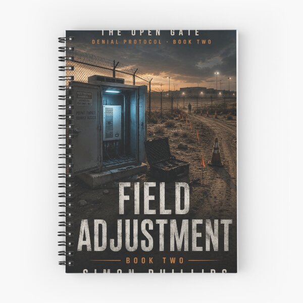Item preview, Field Adjustment Book Cover | Government Conspiracy Sci-Fi Horror Art designed and sold by Element Horizon Studio.