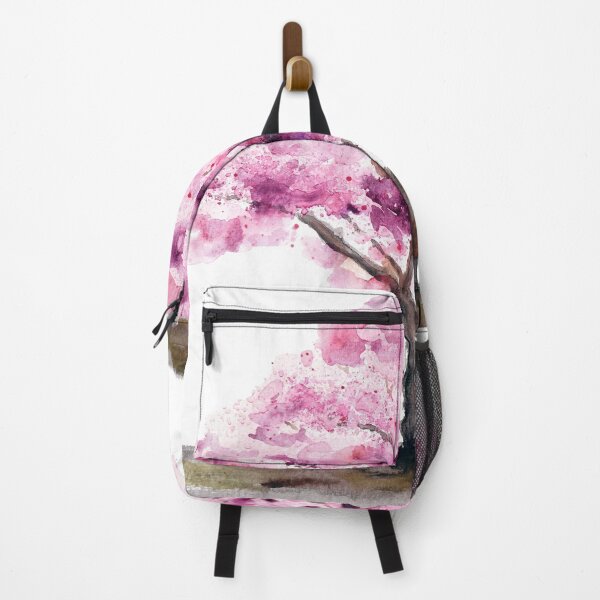 Item preview, pink cherry tree watercolour  designed and sold by SelenePaintings .