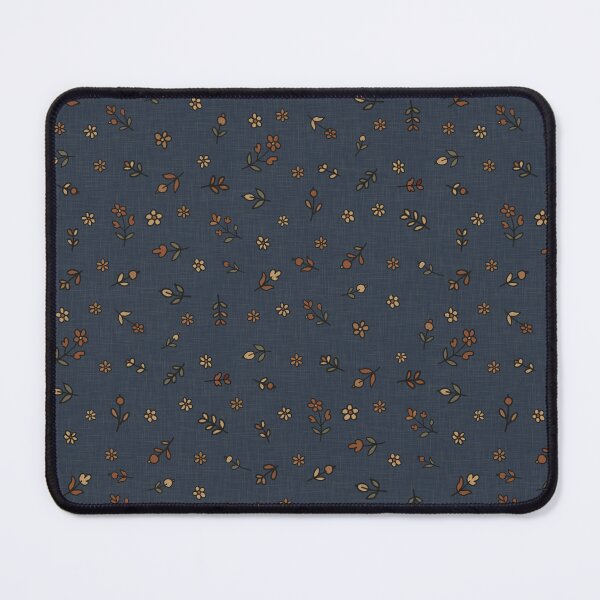 Item preview, Bookish Fall Hygge Tiny Folk Floral Toss Blue Scandinavian Botanical Pattern designed and sold by hayleyhackler.