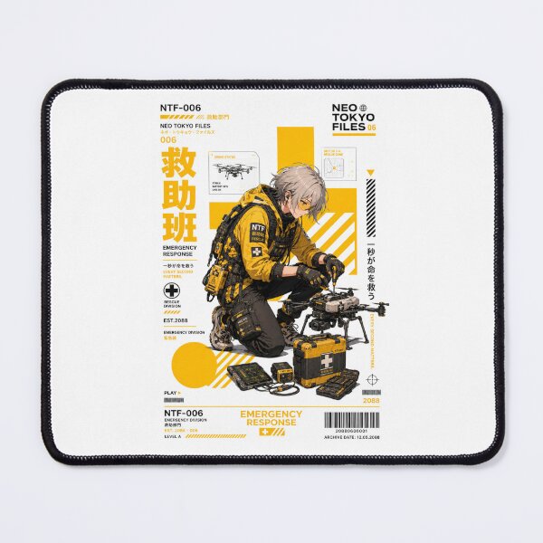 Item preview, Neo Tokyo Files 006 – Emergency Response | Rescue Drone Anime Techwear designed and sold by Noro Art .
