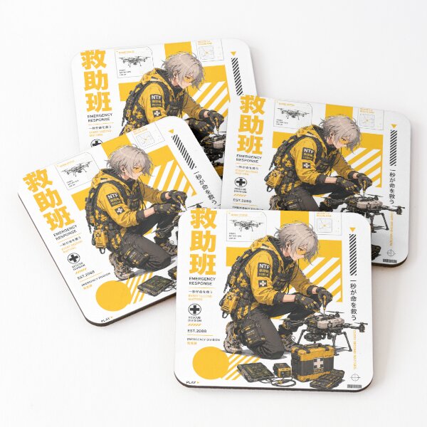 Item preview, Neo Tokyo Files 006 – Emergency Response | Rescue Drone Anime Techwear designed and sold by Noro Art .