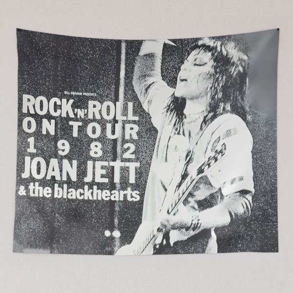 Item preview, Joan Jett Blackhearts Original Custom Vintage Music Poster Wall Art designed and sold by Cool Robot Bro..