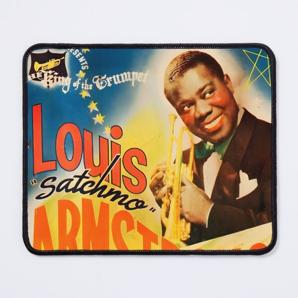 Item preview, Louis Armstrong Original Custom Vintage Music Poster Wall Art designed and sold by Cool Robot Bro..