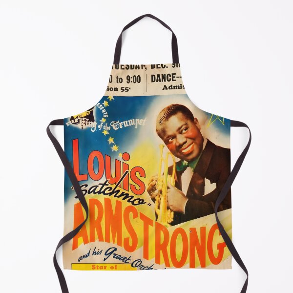 Item preview, Louis Armstrong Original Custom Vintage Music Poster Wall Art designed and sold by Cool Robot Bro..
