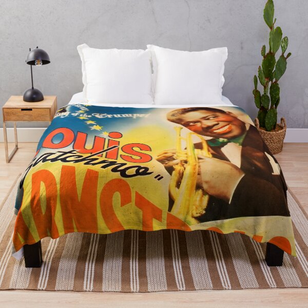 Item preview, Louis Armstrong Original Custom Vintage Music Poster Wall Art designed and sold by Cool Robot Bro..
