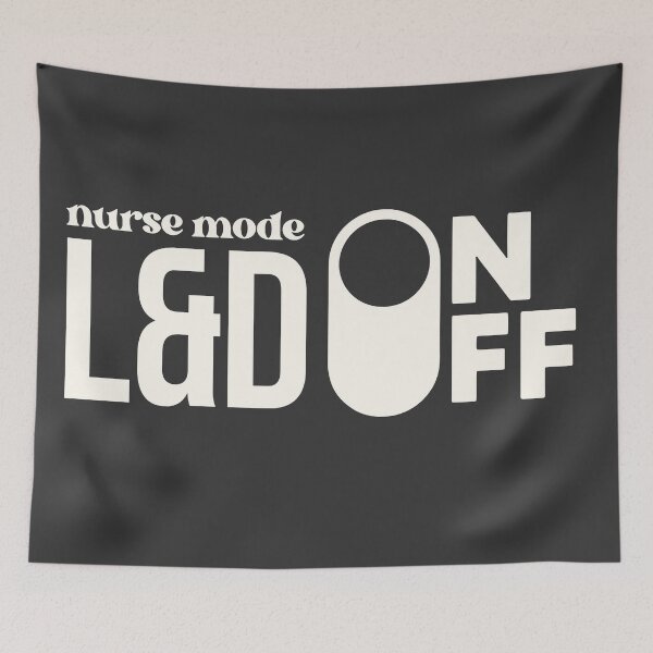 Item preview, L&D Nurse Mode On — Labor and Delivery Nurse Gift Apron | Nurses Week designed and sold by KiwyStudio.