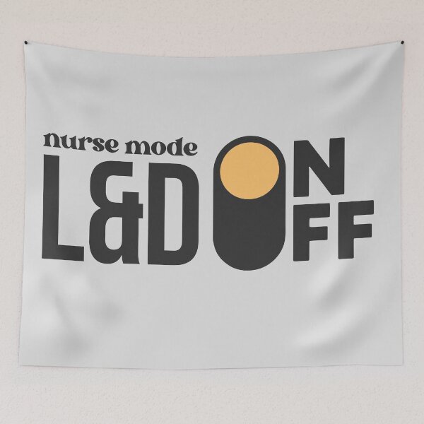 Item preview, L&D Nurse Mode On — Labor and Delivery Nurse Gift Tote | Nurses Week designed and sold by KiwyStudio.